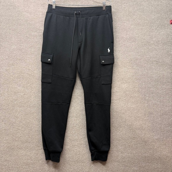 Polo Ralph Lauren Other - Polo Ralph Lauren Mens Black Double-Knit Cargo Jogger Pants Small 710730495002